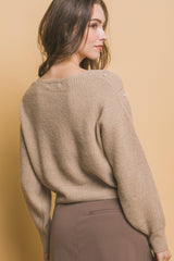 Pearl details sweater | Mixtshop LLC