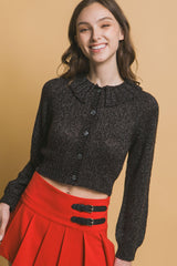 Short collard sweater | Mixtshop LLC