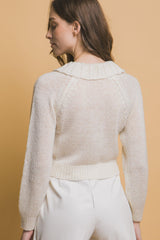 Short collard sweater | Mixtshop LLC