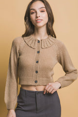 Short collard sweater | Mixtshop LLC