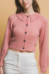 Short collard sweater | Mixtshop LLC