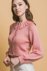 Short collard sweater | Mixtshop LLC