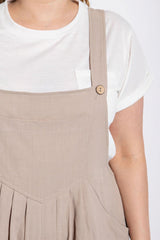 Pintuck detail overall with side pockets | Mixtshop LLC