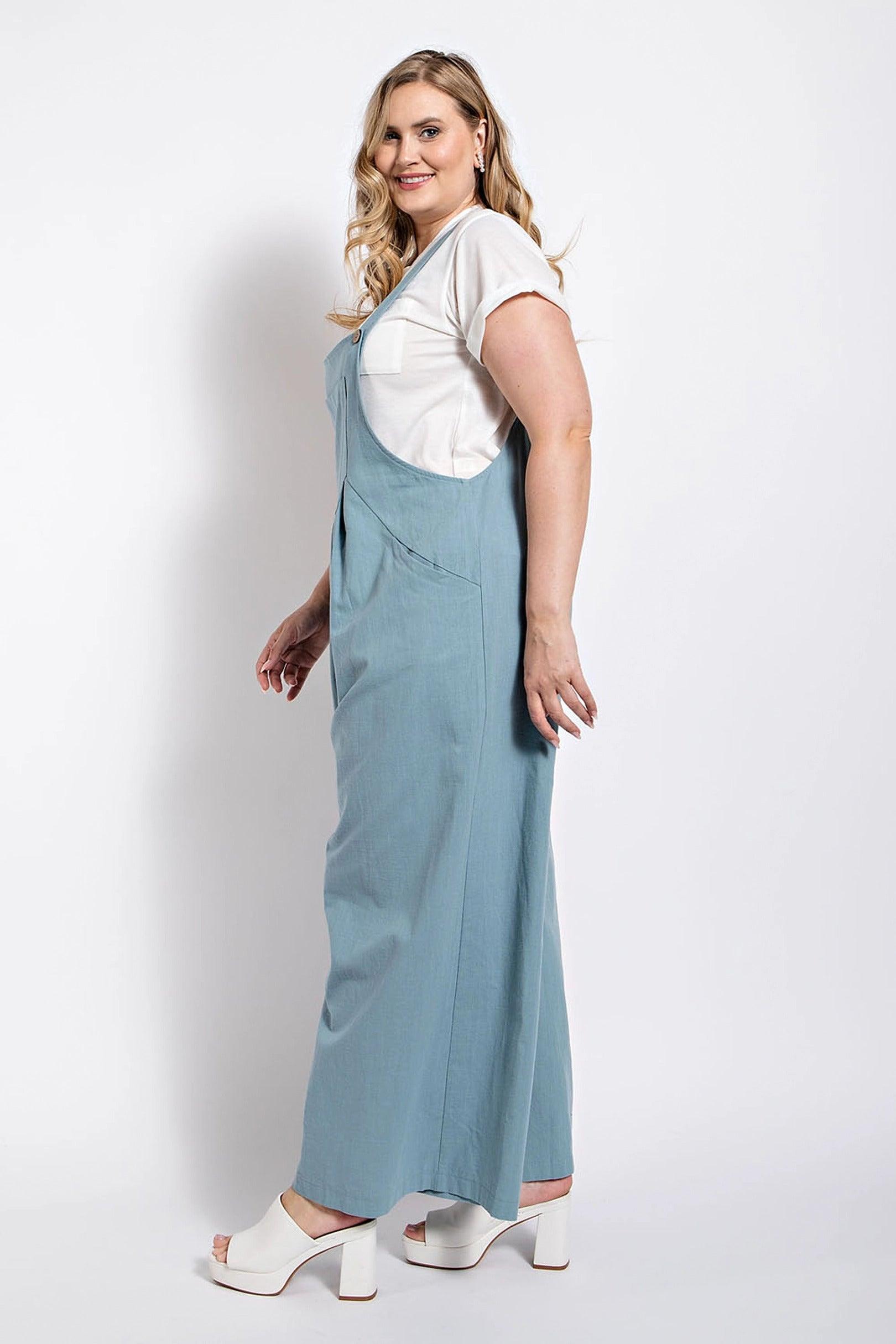 Pintuck detail overall with side pockets | Mixtshop LLC