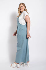 Pintuck detail overall with side pockets | Mixtshop LLC