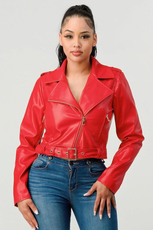 Pu Leather Jacket | Mixtshop LLC