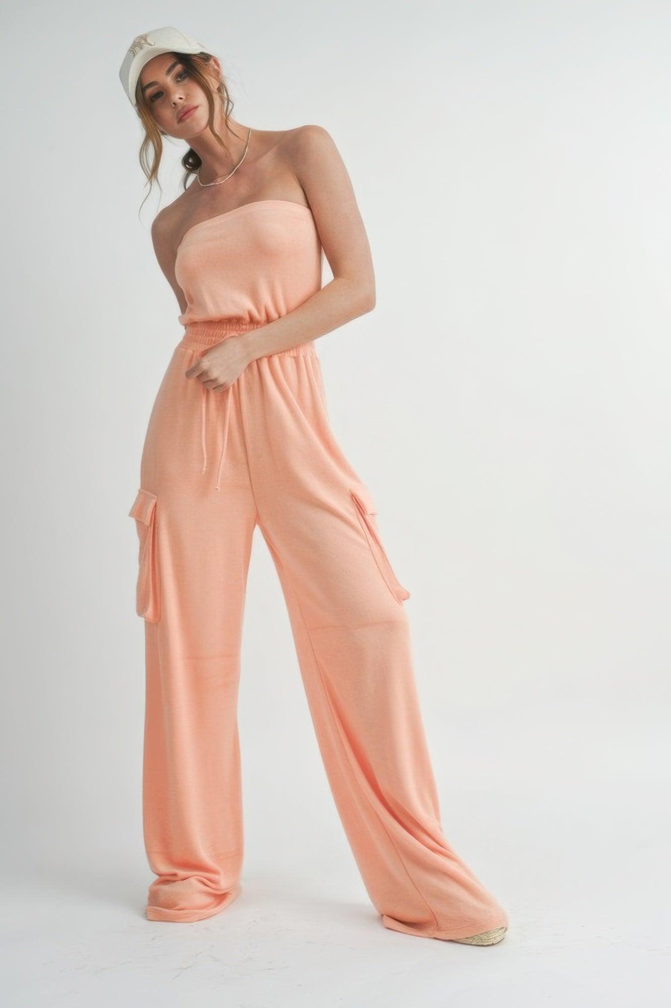 Tube Top Jumpsuit Romper | Mixtshop LLC
