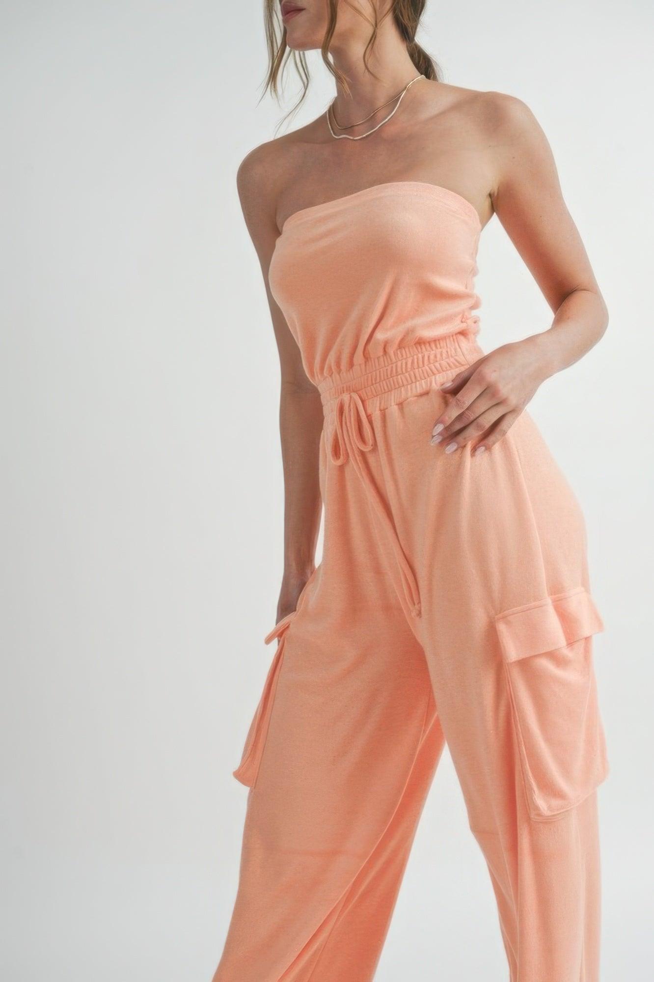 Tube Top Jumpsuit Romper | Mixtshop LLC
