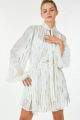 Metallic Print Short Dress | Mixtshop LLC