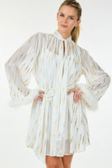 Metallic Print Short Dress | Mixtshop LLC