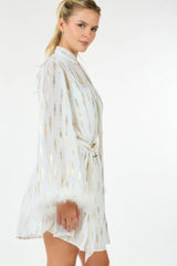 Metallic Print Short Dress | Mixtshop LLC