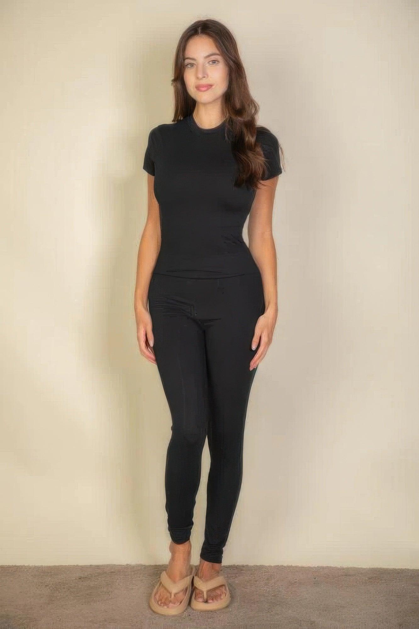 Basic Solid Leggings | Mixtshop LLC