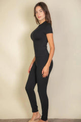 Basic Solid Leggings | Mixtshop LLC