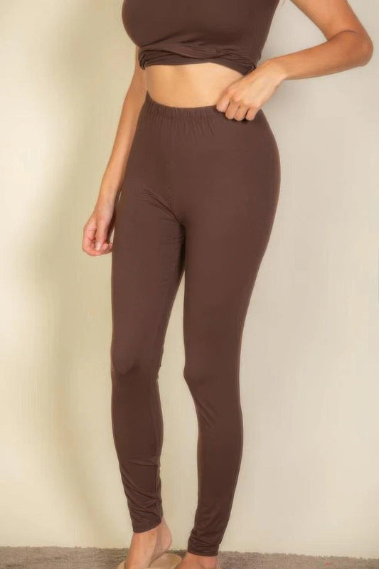 Basic Solid Leggings | Mixtshop LLC