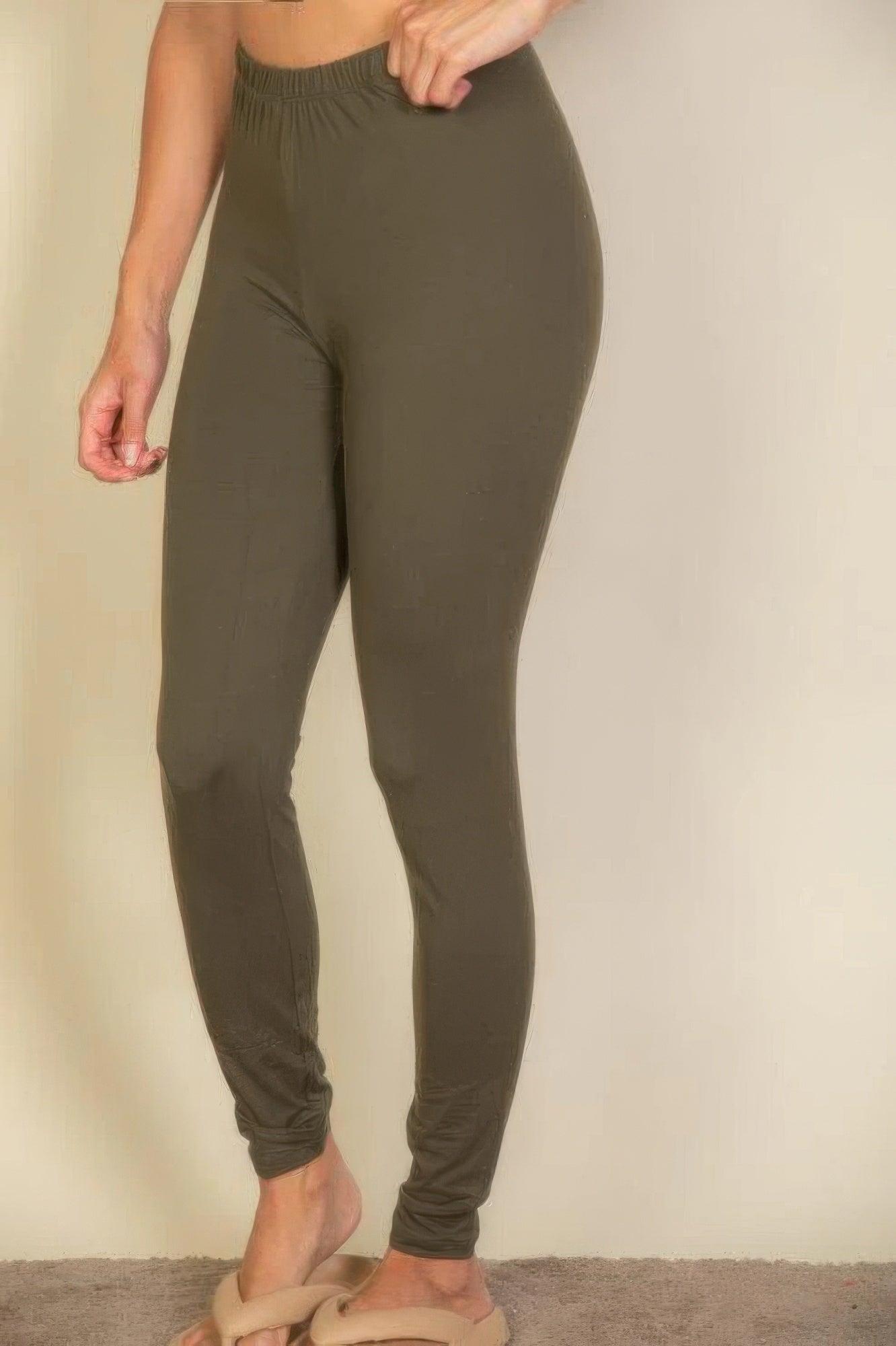 Basic Solid Leggings | Mixtshop LLC