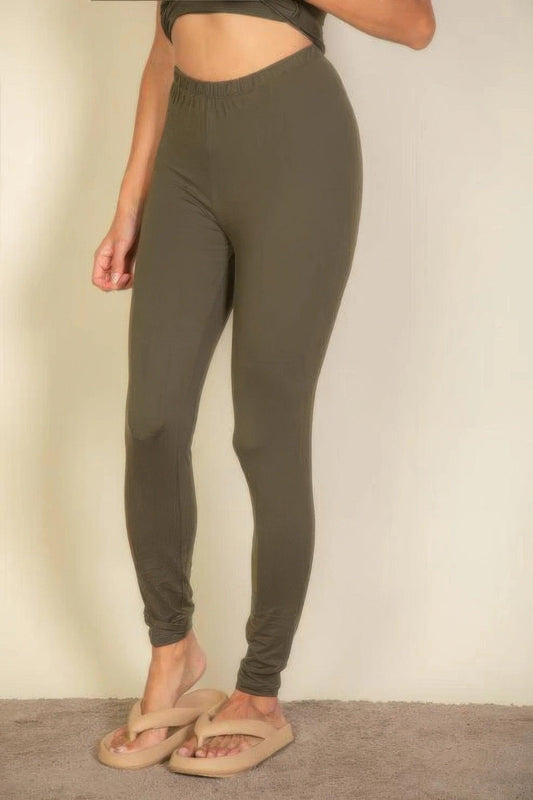 Basic Solid Leggings | Mixtshop LLC