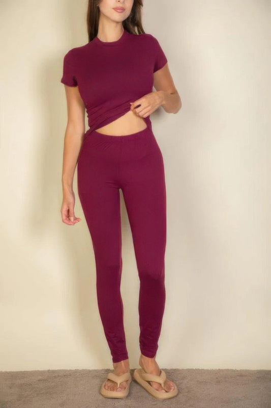Basic Solid Leggings | Mixtshop LLC