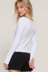 Long Sleeve Boat Neck Sweater | Mixtshop LLC