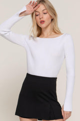Long Sleeve Boat Neck Sweater | Mixtshop LLC