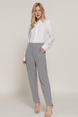 High Waist Pintuck Detail Long Pants | Mixtshop LLC