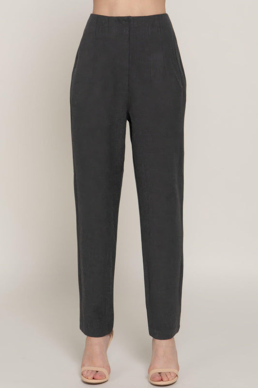 High Waist Pintuck Detail Long Pants | Mixtshop LLC