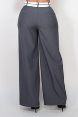 Pleated Double Waistband Pants | Mixtshop LLC