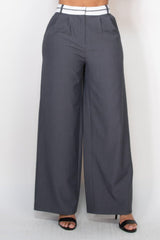 Pleated Double Waistband Pants | Mixtshop LLC