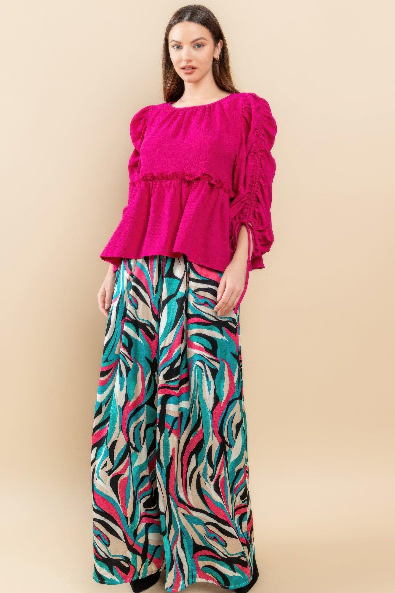 Round Neckline Babydoll Top | Mixtshop LLC