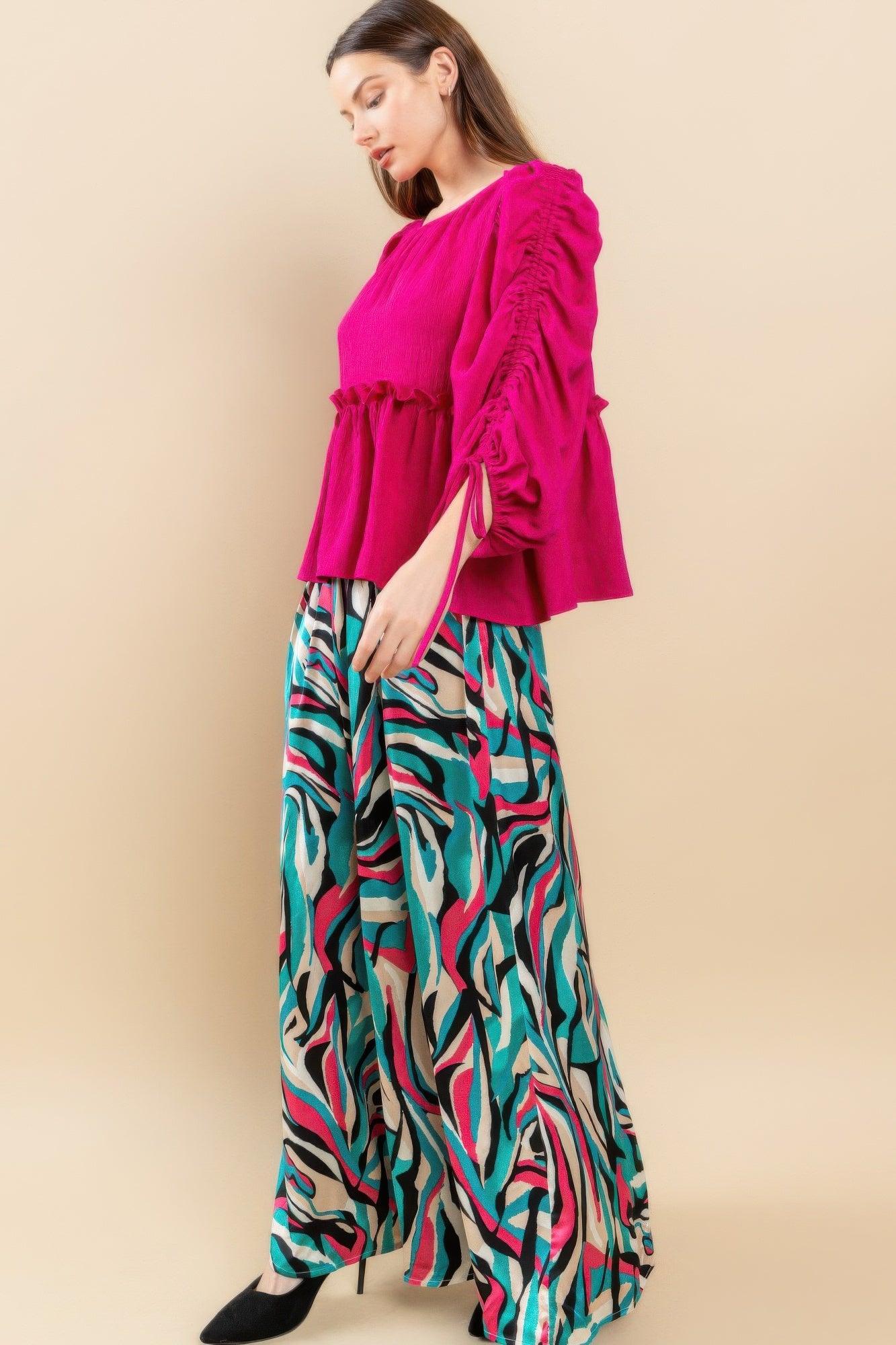 Round Neckline Babydoll Top | Mixtshop LLC