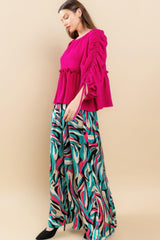 Round Neckline Babydoll Top | Mixtshop LLC