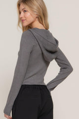 2-way zip closure sweater hoodie cardigan | Mixtshop LLC