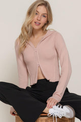 2-way zip closure sweater hoodie cardigan | Mixtshop LLC