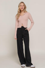 2-way zip closure sweater hoodie cardigan | Mixtshop LLC