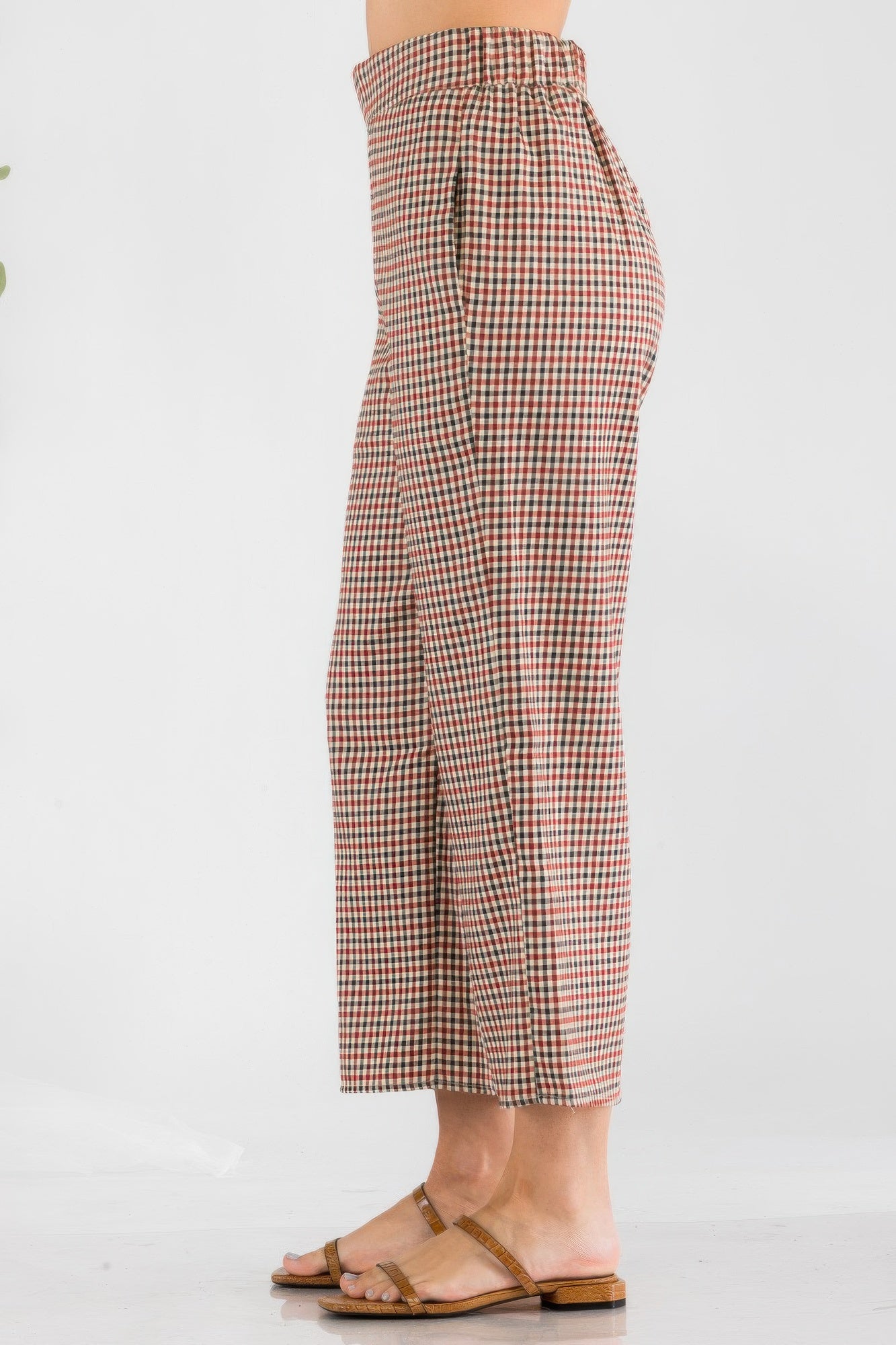 Gingham High Waist Pants | Mixtshop LLC