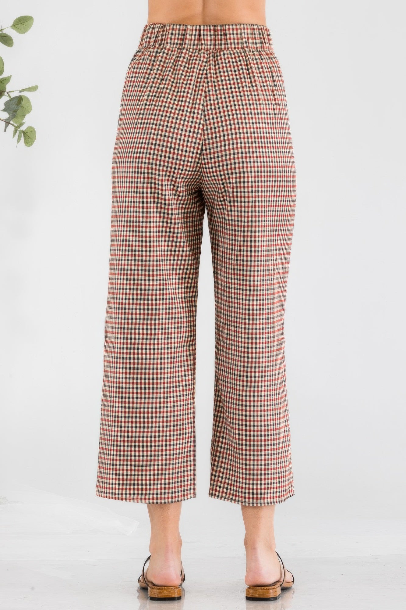 Gingham High Waist Pants | Mixtshop LLC