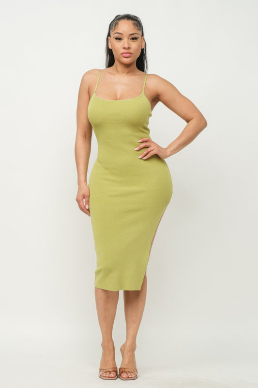Side Slit Cami Dress | Mixtshop LLC