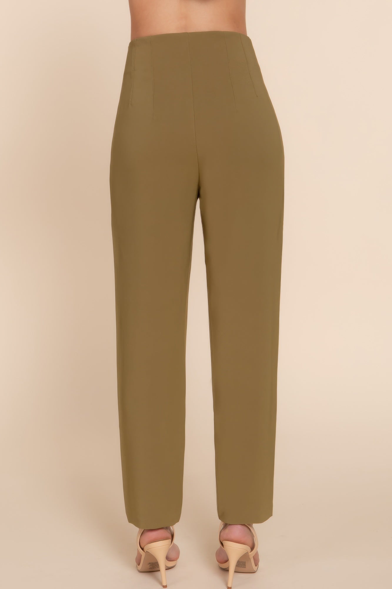 High Waist Pintuck Detail Long Pants | Mixtshop LLC