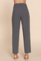 High Waist Pintuck Detail Long Pants | Mixtshop LLC