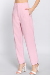 High Waist Pintuck Detail Long Pants | Mixtshop LLC