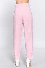 High Waist Pintuck Detail Long Pants | Mixtshop LLC