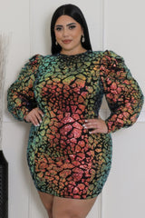 Non-stretch Round Neckline Dress | Mixtshop LLC