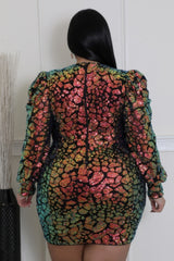 Non-stretch Round Neckline Dress | Mixtshop LLC