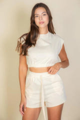 Cap Sleeve Top And Shorts Sets | Mixtshop LLC