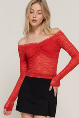 Off The Shoulder Stretch Lace Top | Mixtshop LLC