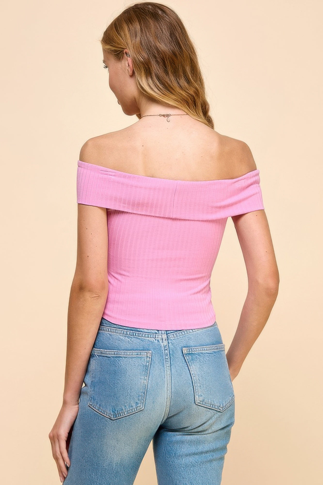 Off Shoulder Ribbed Top | Mixtshop LLC