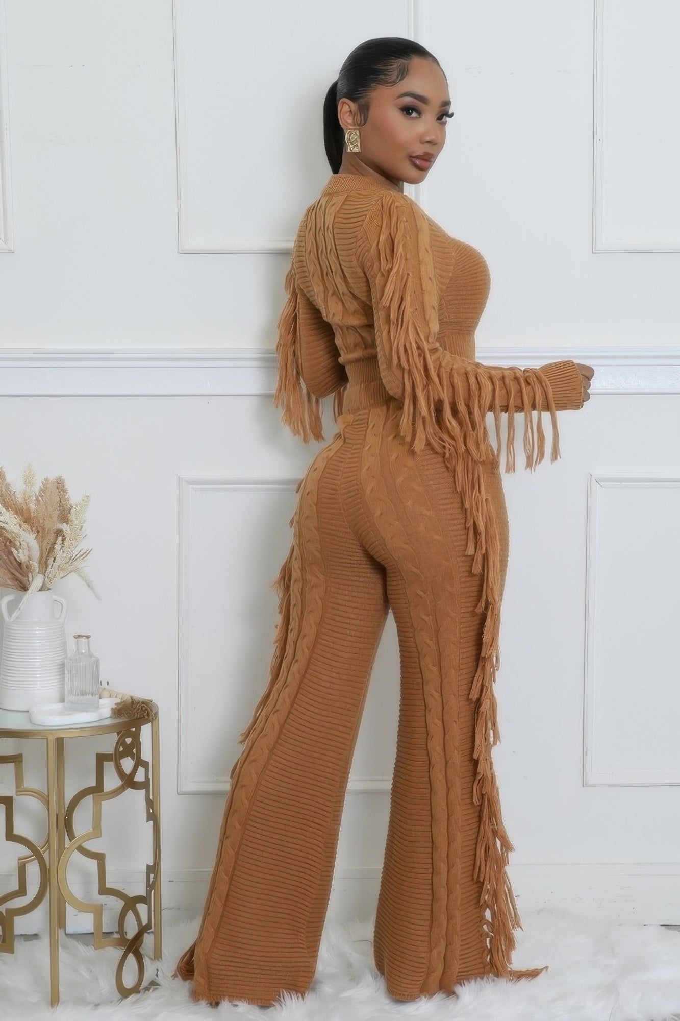 Knitted Stretch Pant Set | Mixtshop LLC