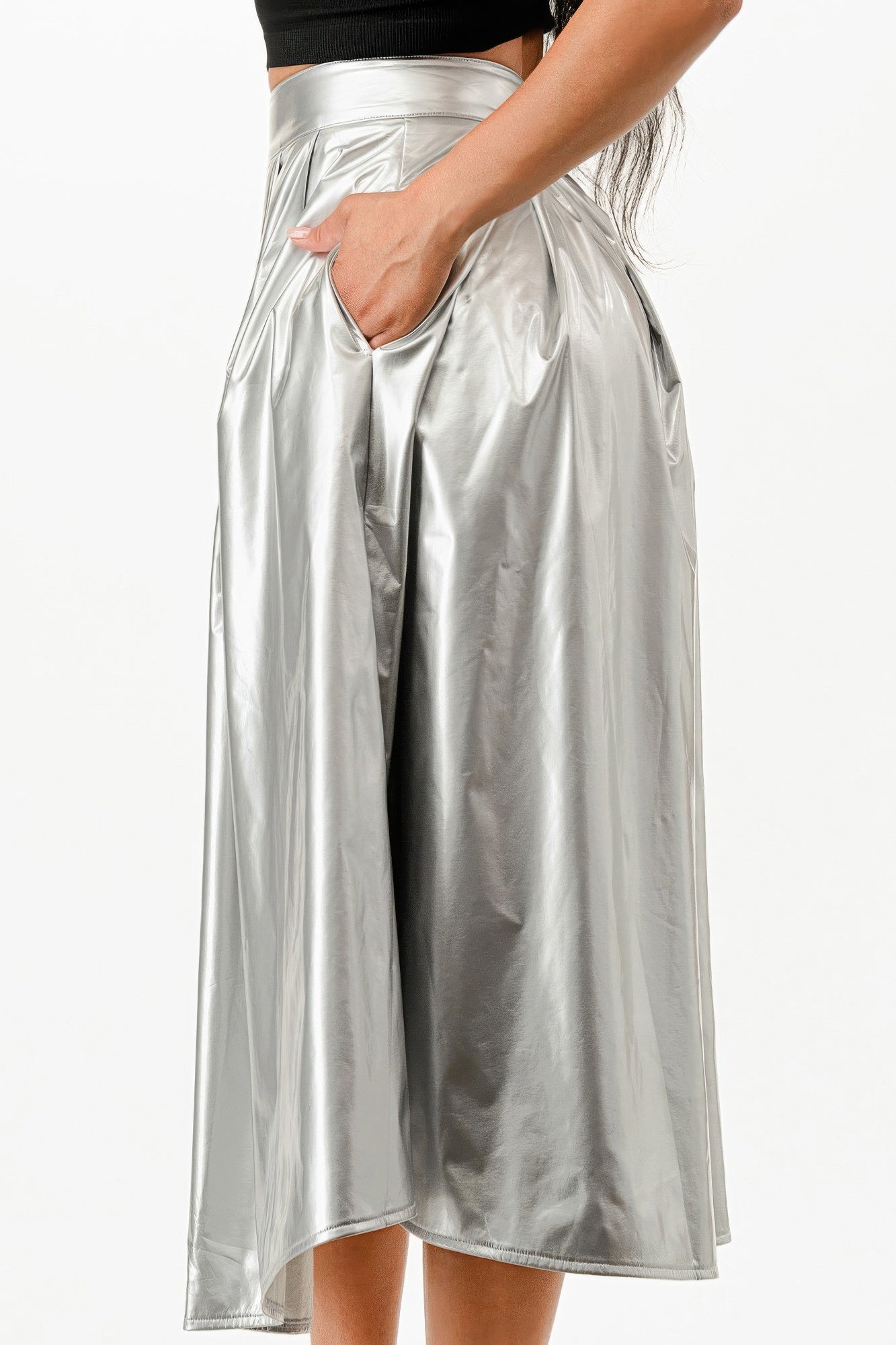 Midi Skirt With Pockets | Mixtshop LLC