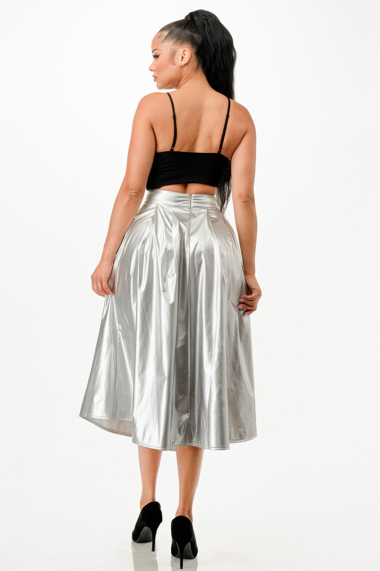 Midi Skirt With Pockets | Mixtshop LLC