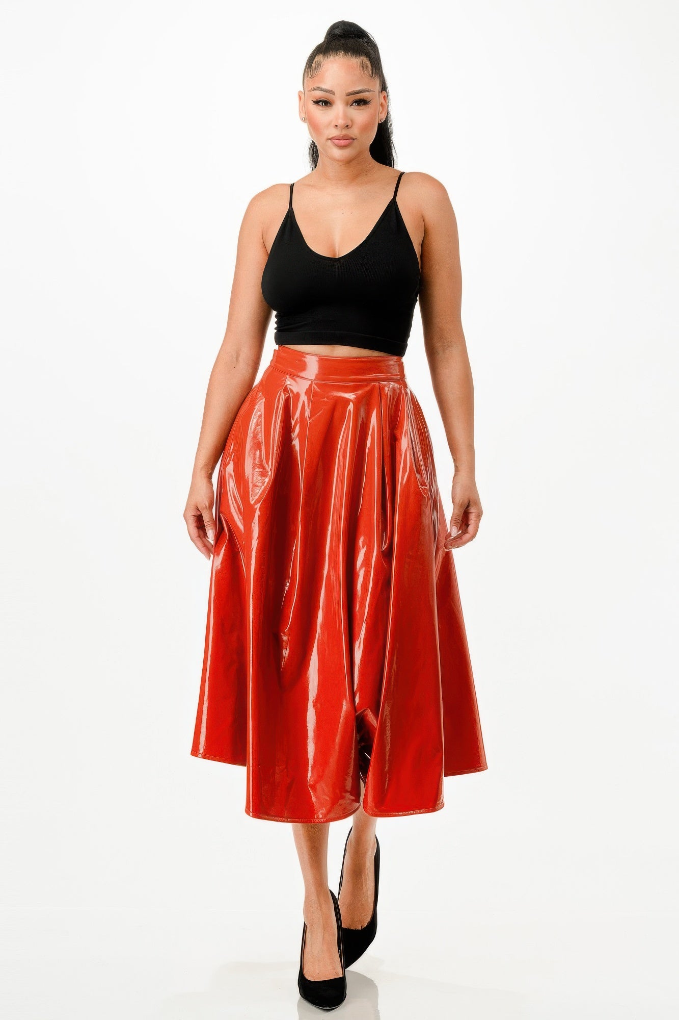 Midi Skirt With Pockets | Mixtshop LLC