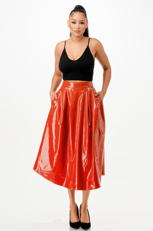 Midi Skirt With Pockets | Mixtshop LLC